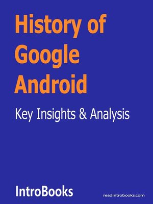cover image of History of Google Android